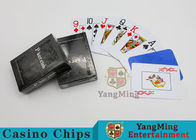 143g Casino Playing Cards / Waterproof Playing Cards With Black Core Paper