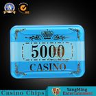 Crown Pattern Bronzing Casino Style Poker Chips Super - Touch Texture Wear Resistance