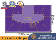 Pea Shape Two Color 10 Person Texas Holdem  Poker Casino Table Layout