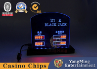 Engraving Baccarat Blackjack Countertop LED Casino Limited Card