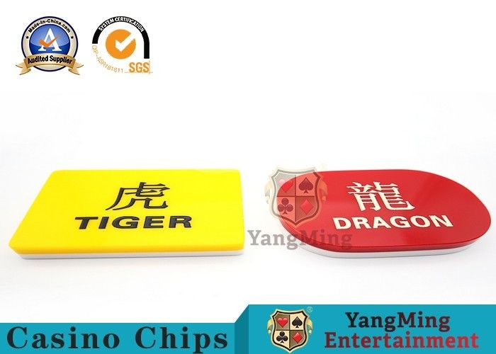 Botones profesionales del distribuidor autorizado del banquero y del jugador de la tabla del bacará del casino de los accesorios del casino del SGS