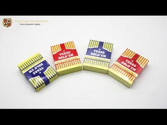 Naipes impermeables 100% del Pvc de Dull Polish para el póker con color rojo y azul