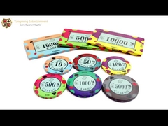 el club 10g modificó a Texas Poker Blackjack Desk Table para requisitos particulares Chips Available de cerámica para el arreglo para requisitos particulares