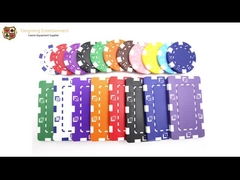 póker en blanco de lujo plástico Chips Without Pattern Customized Logo del casino 11.5g