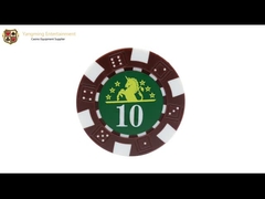 11.5g ABS Texas BlackJack Clay Casino Poker plástico Chip Set With Mark And Case ULTRAVIOLETA