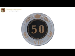 760 pedazos del póker Chips Set With Mark Acrylic Crystal Screen Printing ULTRAVIOLETA del bacará