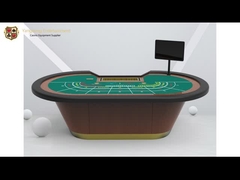 Tabla de juego de madera sólida del bacará de la tabla de alta calidad del póker de 10 personas en venta