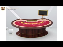 Color modificado para requisitos particulares tabla del póker de Lucky Six Baccarat Casino Table Mini Six People Oval Step