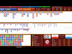 Baccarat Lucky Six Casino System Software Mesa de póquer Chino Inglés Bilingüe Juego de cambio