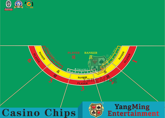 comprar Semicircular modificado para requisitos particulares disposición de la tabla del casino de Texas Hold'Em del bacará de 5 jugadores Fabricación en línea