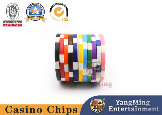 comprar póker en blanco de lujo plástico Chips Without Pattern Customized Logo del casino 11.5g Fabricación en línea
