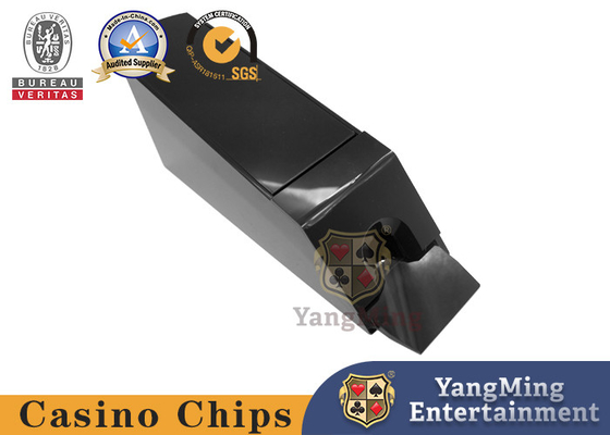 comprar 6~8 pares de la tarjeta del zapato plástico Jack Texas Poker Table Dealer Shuffler negro de acrílico del distribuidor autorizado Fabricación en línea