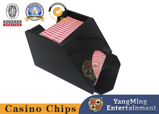 comprar Tarjeta de acrílico de la veintiuna del casino que trata color de lujo del negro de 2 cubiertas del zapato Fabricación en línea