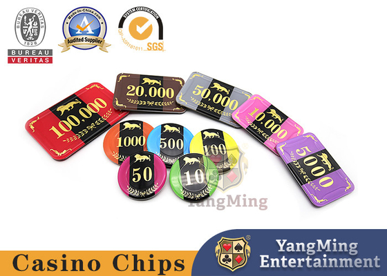 comprar identificación de acrílico de Chip Set Crystal Plastic del póker del casino de la tabla RFID del bacará 800pcs adaptable Fabricación en línea