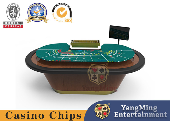 comprar Tabla de juego de madera sólida del bacará de la tabla del póker del casino de 10 personas Fabricación en línea