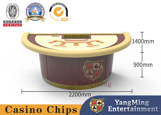 comprar Mitad convencional alrededor del club negro del casino de la placa de Jack Gambling Table With Chip Fabricación en línea