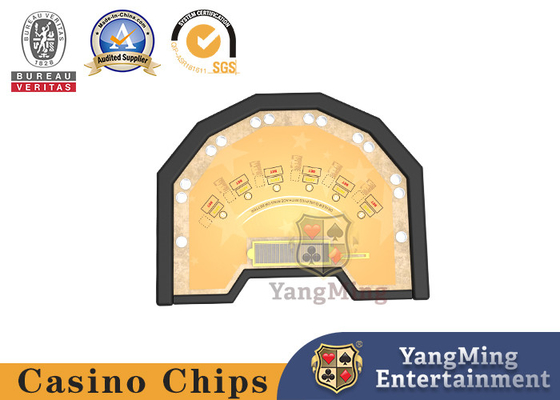 comprar Impresión de juego de Texas Poker Table Games Yellow CMYK de la tabla de la veintiuna 21 del polígono Fabricación en línea
