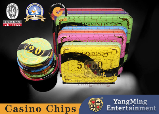 comprar Póker dorado de alta temperatura Chips Design Casino Table Baccarat Crystal Chips de acrílico de la rejilla Fabricación en línea
