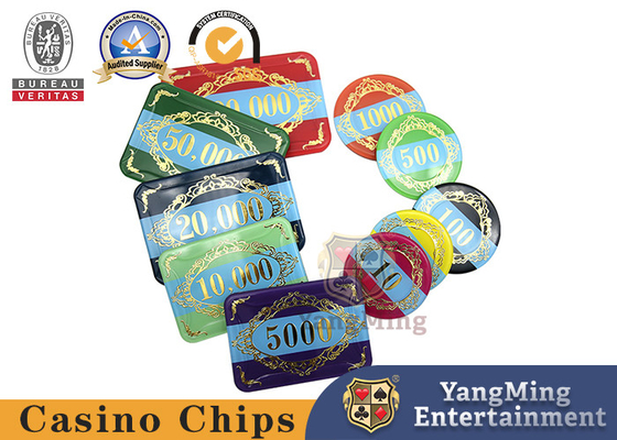 comprar Casino de acrílico modificado para requisitos particulares Chips Set de dos capas 760 pedazos Fabricación en línea