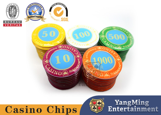 comprar Bacará Crystal Gambling Chip Set de acrílico 45m m Fabricación en línea