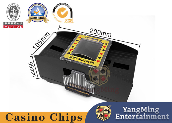 comprar 5 # solo Shuffler plástico de la tarjeta de la batería para los naipes del póker de los juegos de tabla del casino Fabricación en línea