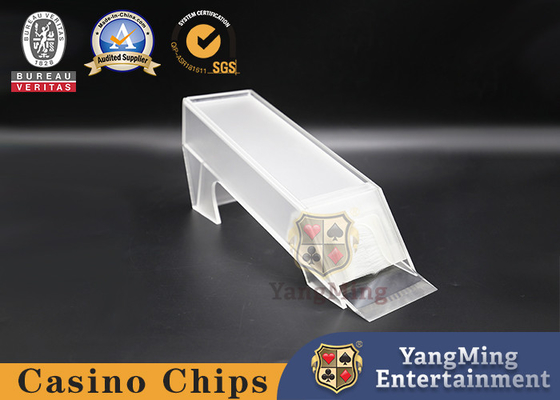 comprar 8 pares de cartas de póquer zapatos de distribuidor de mesa de casino personalizado translúcido acrílico plástico eje de hierro Fabricación en línea