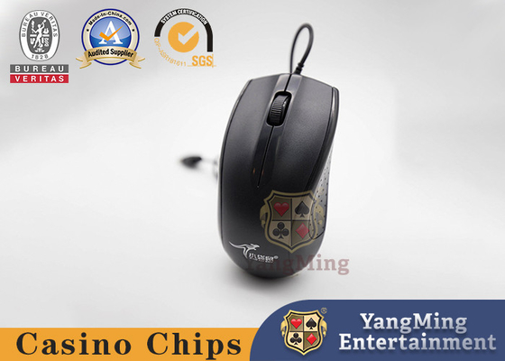comprar Ratón silencioso de la interfaz USB negra clásica para las tablas y las encimeras del póker de los juegos del bacará Fabricación en línea
