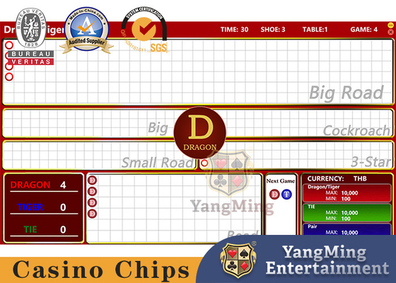 comprar Sistema electrónico de juego auténtico de la tabla del póker del software de la hoja de ruta de Dragon Tiger Fabricación en línea
