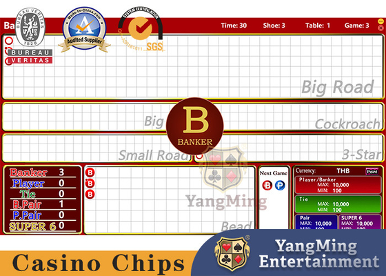 comprar Tabla internacional Live Game Display Interface de los sistemas de juego del bacará Lucky Six System Software Poker Fabricación en línea