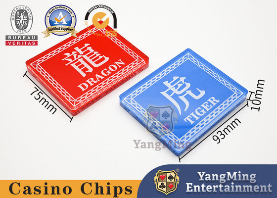 comprar Dragon Tiger Poker Table Manor Leisure que coloca la tarjeta Crystal Red Blue de acrílico Fabricación en línea