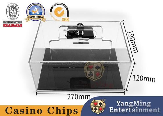 comprar Estuche acrílico para fichas de Texas Hold'em - Capacidad para 400 fichas de póquer de casino Fabricación en línea