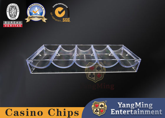 comprar Caja de fichas de casino totalmente transparente Baccarat Texas Mesa con tapa de fichas Fabricación en línea
