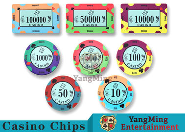 comprar 40 / el casino de cerámica Chips Bright Colors With Custom del diámetro de 43m m imprimió diseño Fabricación en línea