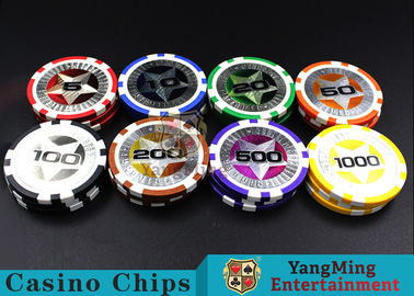 comprar grueso Clay Laser Poker Chips Strong de 12g 3.5m m y difícil a la deformación Fabricación en línea