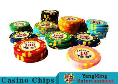 comprar diámetro de 11.8g Texas Holdem Metal Casino Poker Chips Round Shape With 40m m Fabricación en línea