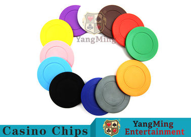 comprar Póker plástico dedicado Chips With Customized Print Logo del color sólido de la ruleta Fabricación en línea