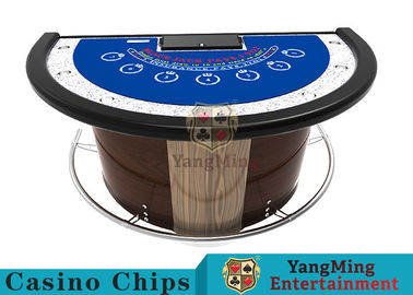 comprar Media tabla redonda de acero inoxidable del póker de la defensa para el juego de juego de la veintiuna Fabricación en línea
