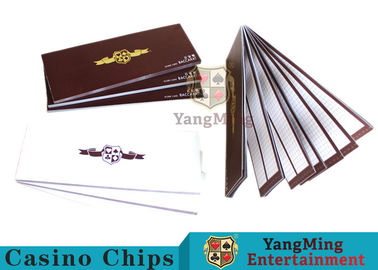 comprar Papel de registración especial elegante de los sistemas de juego del bacará que muestra el resultado Fabricación en línea