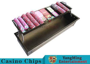 comprar 2 - Cerradura de bronce de la protección de Chip Tray Thick Solid With Security del casino del metal de la capa Fabricación en línea