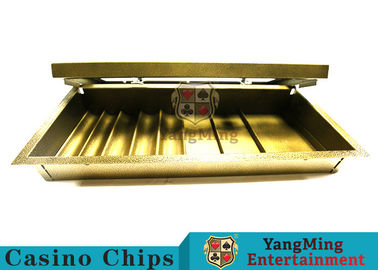 comprar El casino dedicó el póker Chip Case Single Lock Gold de 1 capa colorea a Chips Set Float Classic Style con la cubierta transparente Fabricación en línea