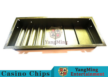 comprar La tabla del póker dedicó el póker Chip Case Tray Double Lock de 1 capa plancha fila cuadrada de la forma de Chips Float With 4 del metal Fabricación en línea