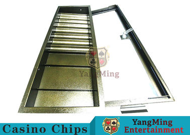 comprar Fácil actúe la ficha de póker tabla Chip Tray With Single Lock Encryption del póker del estante del metal de 1 capa Fabricación en línea