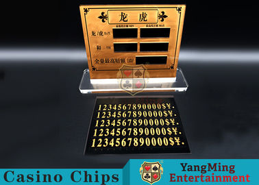 comprar Entretenimiento Bet Card Table Limit Sign del cobre de Dragon And Tiger High-Grade Pure del casino Fabricación en línea