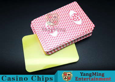 comprar Tarjeta que corta con tintas 100% CasinoTable del naipe plástico del club del PVC con la calidad de encargo y el favorable color 88*63m m del servicio cuatro Fabricación en línea