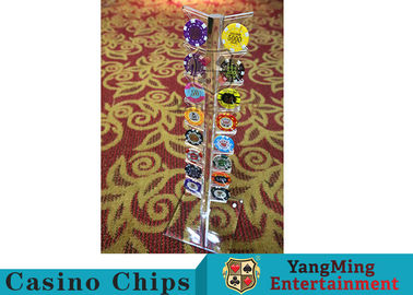 comprar Póker de acrílico Chips Case Casino Chips Carrier del casino para la ronda microprocesadores de 40 - de 42m m Fabricación en línea