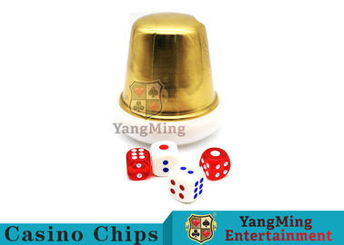 comprar El bacará de Macao dedicó los accesorios de acrílico de los juegos de tabla del póker del Si BO de la placa del botón del distribuidor autorizado que jugaban la taza de dados del metal del oro Fabricación en línea