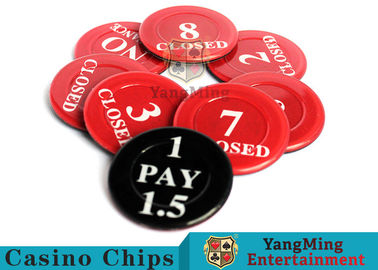 comprar Anti rojo/negro - Fade Casino Game Accessories código plástico del seguro de 40 milímetros Fabricación en línea