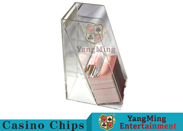 comprar El casino dedicó el tenedor del descarte del póker, naipe Tray Holder For 2 cubiertas Fabricación en línea