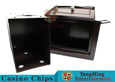 comprar Caja bloqueable de lujo del efectivo, caja del efectivo del casino de la seguridad de la alta precisión con la cerradura doble Fabricación en línea