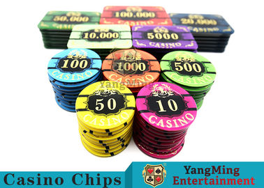 comprar Nuevo material del casino del estilo del póker del ABS de acrílico de Chips Tough And Durable With Fabricación en línea